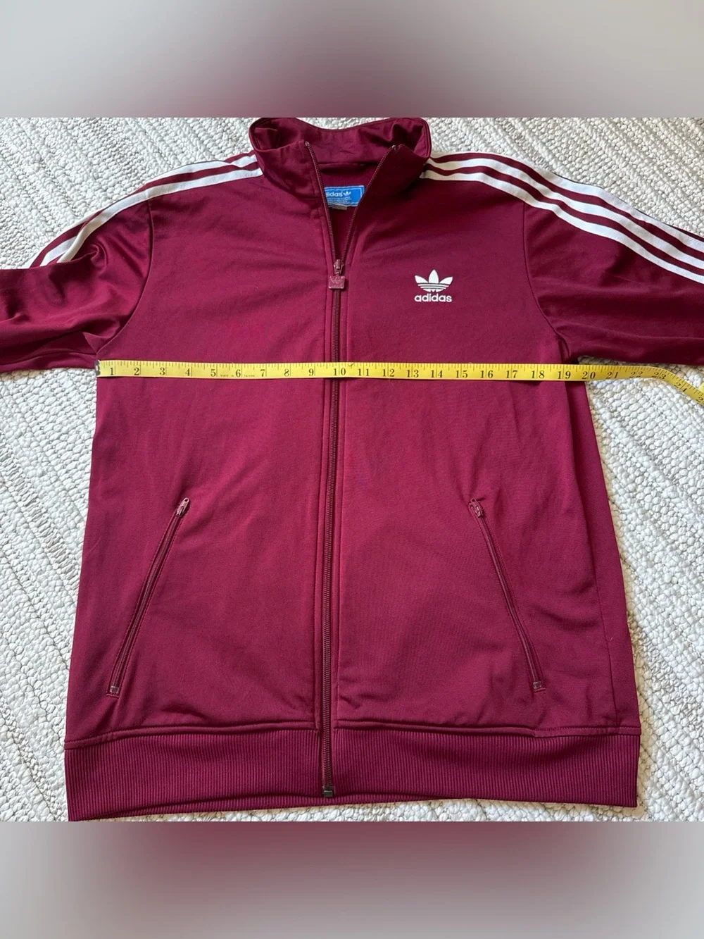 Adidas Originals Maroon Adicolor Classics Firebird Loose Track Suit XL Blue Tag